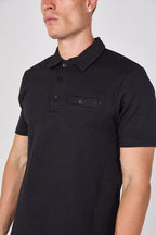 Textured Short Sleeve Polo Shirt - British D'sire