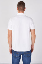 Textured Short Sleeve Polo Shirt - British D'sire