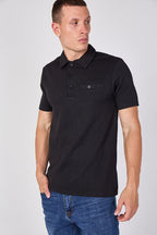 Textured Short Sleeve Polo Shirt - British D'sire