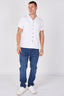 Textured Short Sleeve Resort Collar Shirt - Top - British D'sire