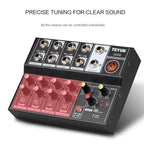 TEYUN Q48 8 - Channels Microphone Audio Mixer - British D'sire