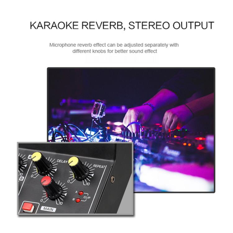 TEYUN Q48 8 - Channels Microphone Audio Mixer - British D'sire
