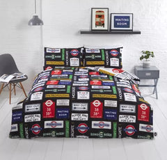 TFL Signs Kids Bedding Single Double Duvet Quilt Cover Set - Home, Furniture & DIY:Bedding:Bedding Sets & Duvet Covers - British D'sire