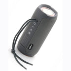 T&G TG227 Outdoor Portable Waterproof Bluetooth Music Speaker with LED Support FM / TF / USB(Gray) - British D'sire