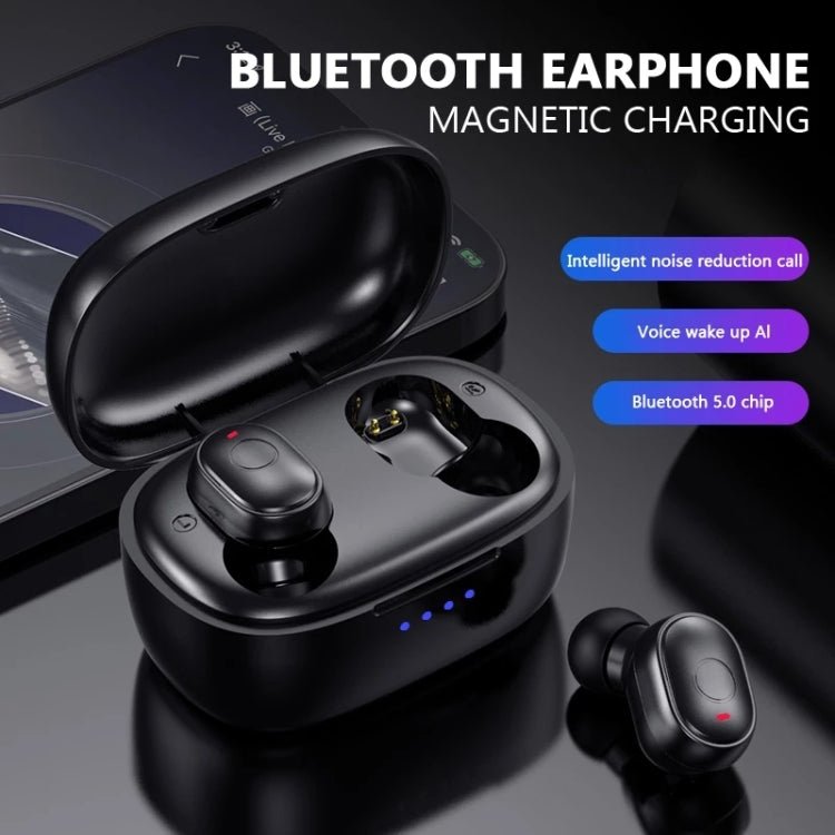 T&G TG911 Bluetooth V5.1 Sport Waterproof Mini Touch - Control Noise Cancelling Earphones(Blue) - British D'sire