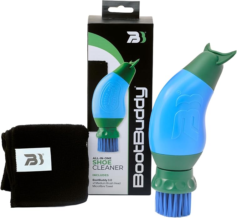 The Boot Buddy Shoe & Boot Cleaner Brush - Shoes Cleaning Kit - Cleans Any Shoe Including Walking & Hiking Boots, Golf Shoes, Football Boots, Wellies & General Outdoor Footwear & Equipment in Minutes - Shoe Brushes - British D'sire Main image