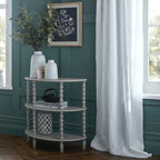 The Camden Collection Half Moon 3 Tier Table - Tables - British D'sire