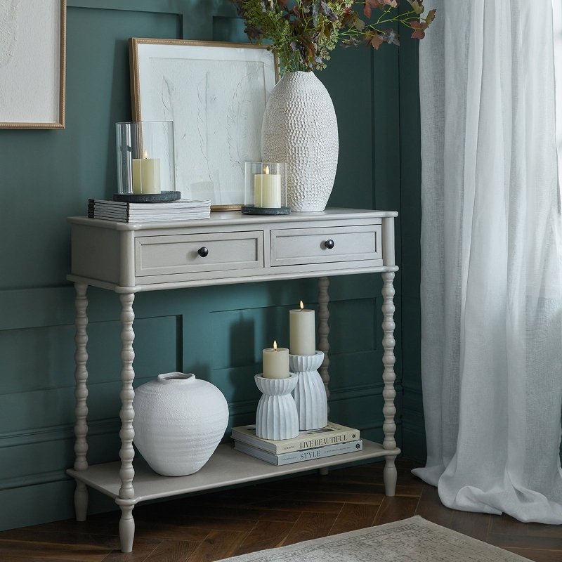The Camden Collection Two Drawer Console Table - Tables - British D'sire