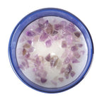 The Moon Amethyst Crystal Chip Candle - British D'sire