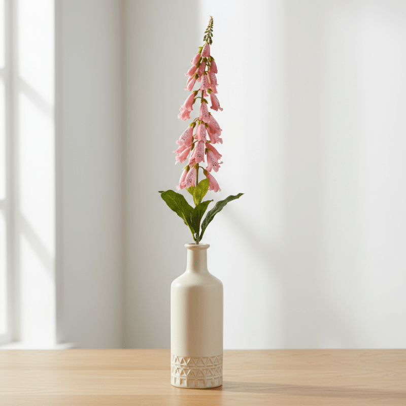The Natural Garden Collection Pale Pink Foxglove Artificial Flower - Artificial Plants & Trees - British D'sire