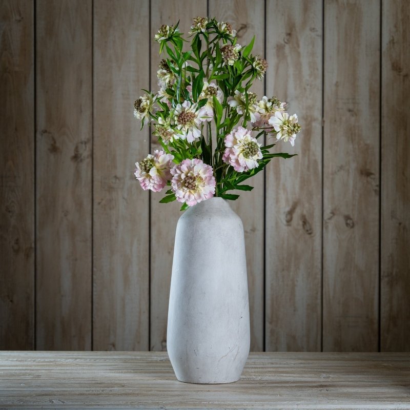 The Natural Garden Collection Pale Pink Scabious Stem Artificial - Artificial Plants & Trees - British D'sire