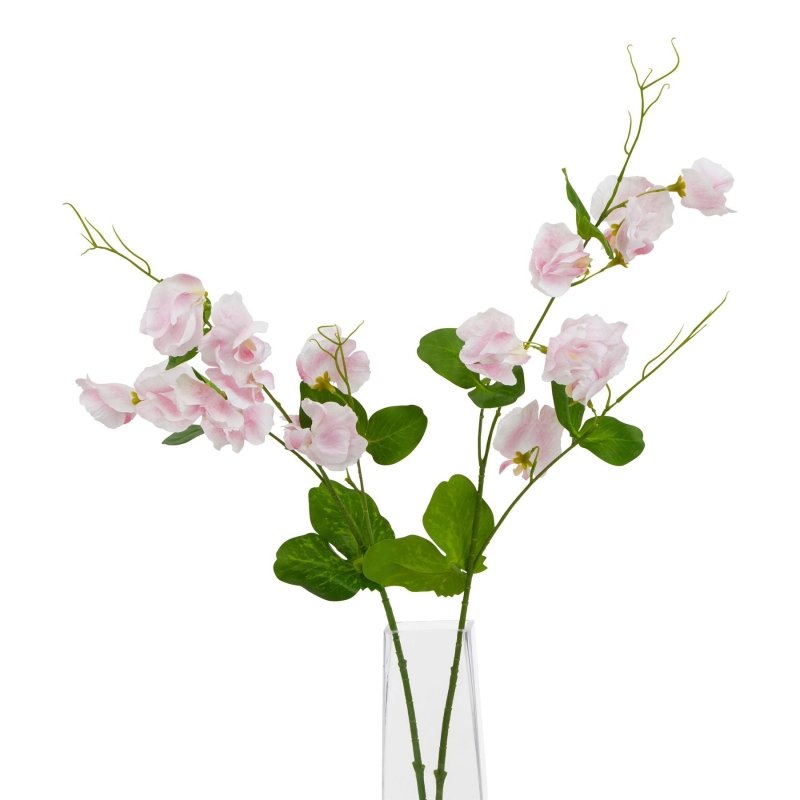 The Natural Garden Collection Pale Pink Sweetpea Stem Artificial - Artificial Plants & Trees - British D'sire