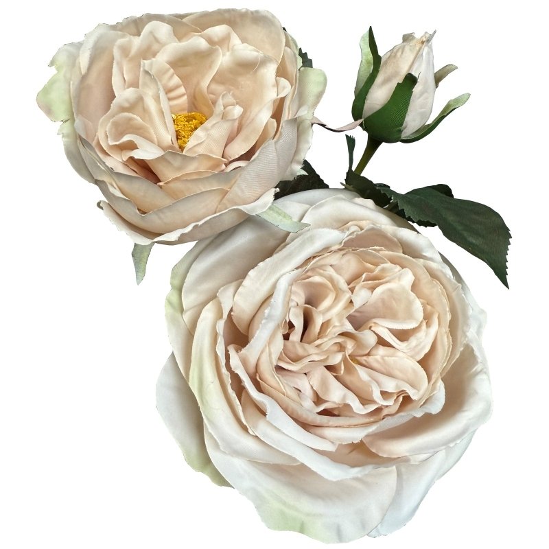 The Natural Garden Collection Palest Blush Charity Rose Artificial - Artificial Plants & Trees - British D'sire