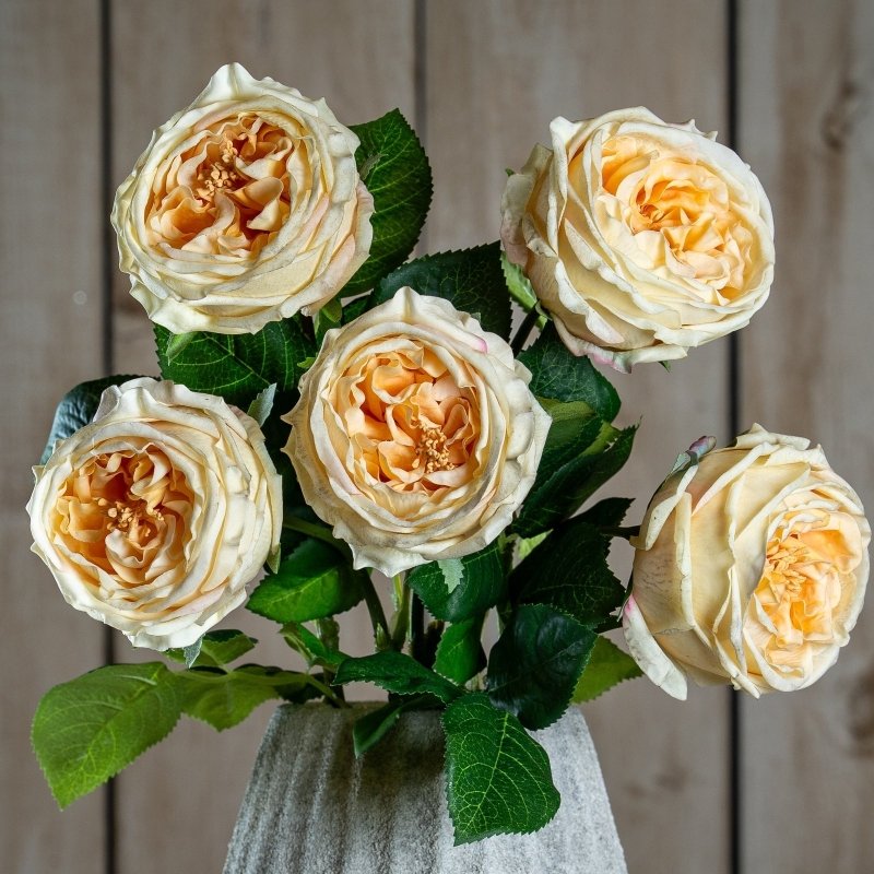 The Natural Garden Collection Palest Blush Charity Rose Artificial - Artificial Plants & Trees - British D'sire
