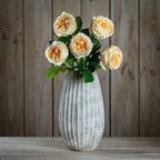 The Natural Garden Collection Palest Blush Charity Rose Artificial - Artificial Plants & Trees - British D'sire