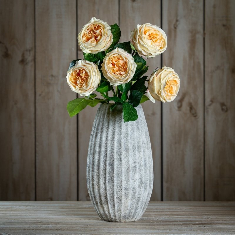 The Natural Garden Collection Palest Blush Charity Rose Artificial - Artificial Plants & Trees - British D'sire