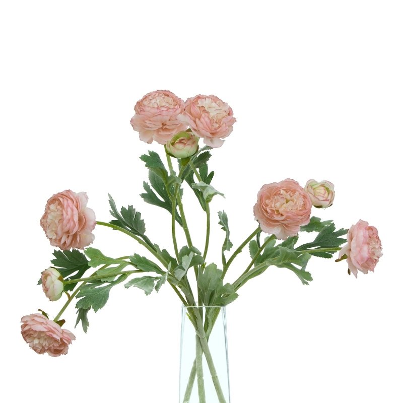 The Natural Garden Collection Pink Ranunculus Artificial Flower Stem - Artificial Plants & Trees - British D'sire