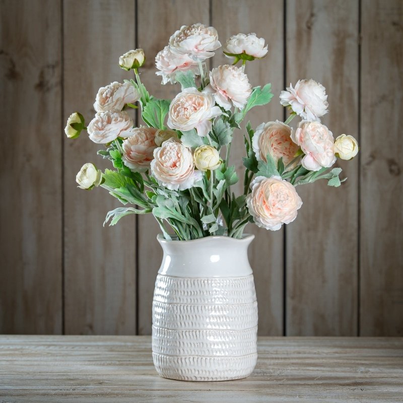 The Natural Garden Collection Pink Ranunculus Artificial Flower Stem - Artificial Plants & Trees - British D'sire