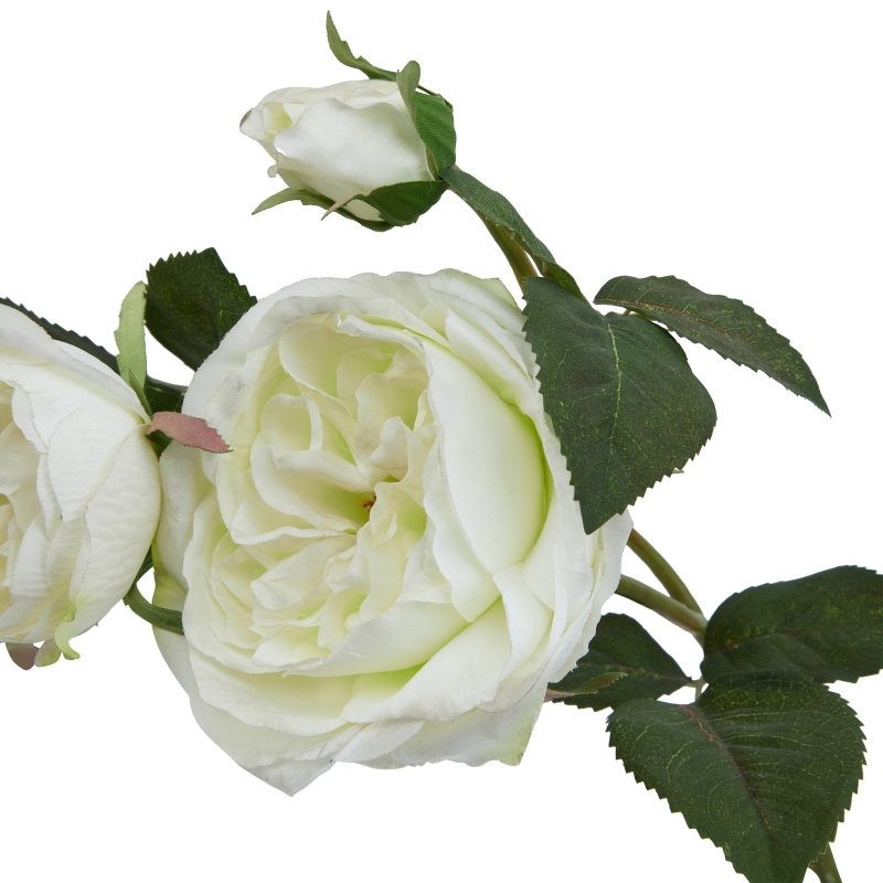 The Natural Garden Collection White Charity Rose Artificial Flower - Artificial Plants & Trees - British D'sire