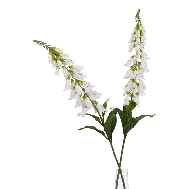 The Natural Garden Collection White Foxglove Artificial Flower Stem - Artificial Plants & Trees - British D'sire