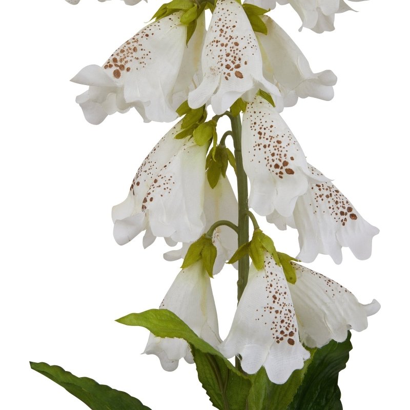 The Natural Garden Collection White Foxglove Artificial Flower Stem - Artificial Plants & Trees - British D'sire