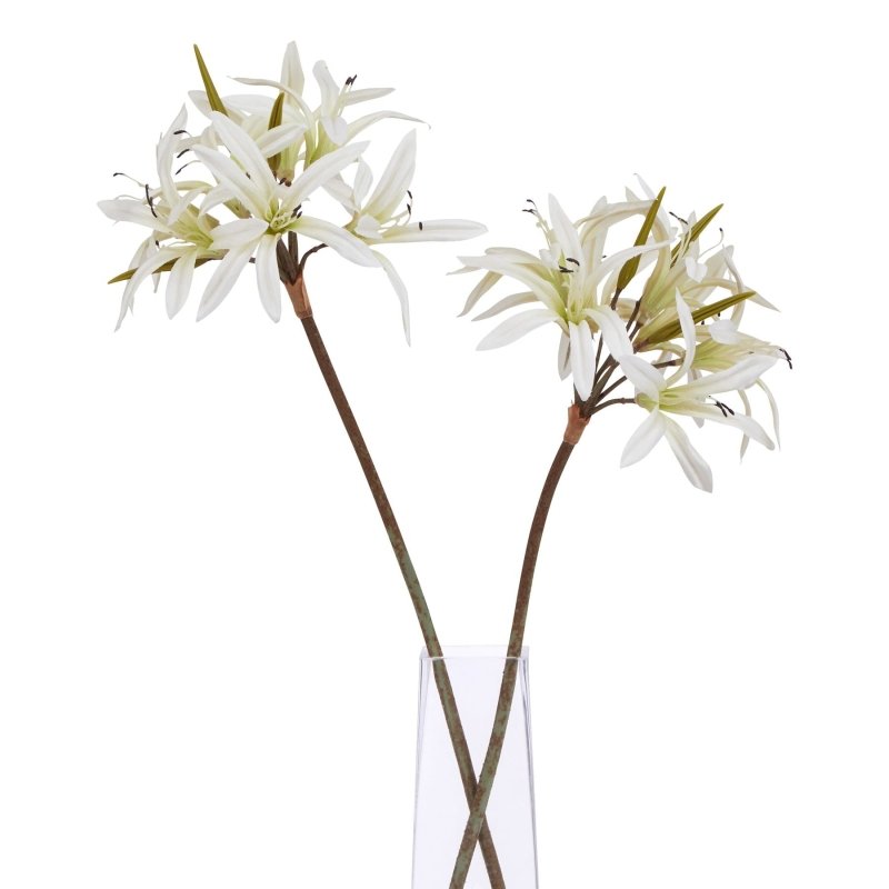 The Natural Garden Collection White Nerine Lily Stem Artificial - Artificial Plants & Trees - British D'sire