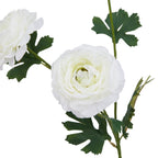 The Natural Garden Collection White Ranunculus Artificial Flower Stem - Artificial Plants & Trees - British D'sire