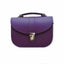 The Olympia Handmade Leather Handbag - Purple - Crossbody Bag - British D'sire