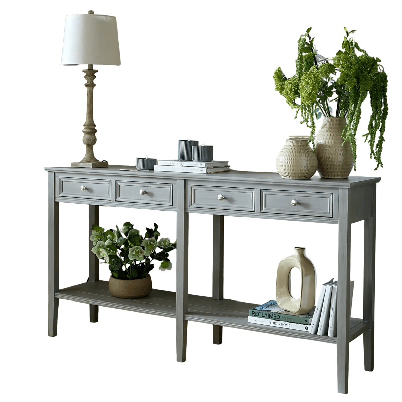 The Serene Collection Four Drawer Console Table - Tables - British D'sire