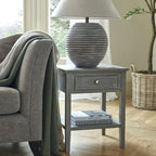 The Serene Collection One Drawer Side Table - Tables - British D'sire
