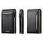 The Suteni carbon fiber pattern button automatically pops out the veneered printed card box(Black) - British D'sire