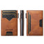The Suteni denim double - sided card slot button automatically ejects the card box(Brown) - British D'sire