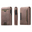 The Suteni denim pattern button automatically pops out the veneered printed card box(Brown) - British D'sire
