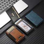 The Suteni oil wax pattern button automatically pops out the elastic band card box(Black) - British D'sire
