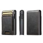 The Suteni oil wax pattern button automatically pops out the elastic band card box(Black) - British D'sire