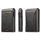 The Suteni oil wax pattern button automatically pops out the veneered printed card box(Black) - British D'sire