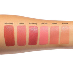 theBalm Cosmetics Meet Matte Hughes NUDE Set of 6 Mini Long - Lasting Liquid Lipsticks - Matte LipstIck - British D'sire