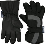 THMO Kids Thinsulate Ski Gloves for Winter Waterproof Fleece Lined Thermal Warm Ski Gloves for Boys - British D'sire