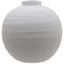 Tiber Matt White Ceramic Vase - Antique White Ceramic Decorative Vase - Vases - British D'sire
