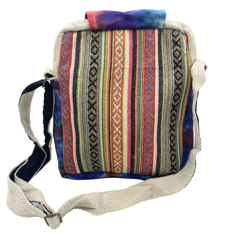 Tiedye Hemp Messegner Bag 2 Zip & Flop Secondary image