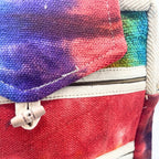Tiedye Hemp Messegner Bag 2 Zip & Flop - Pure Hemp and Cotton Bags - British D'sire