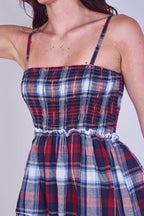 Tiered Check Maxi Dress – Effortless Summer Statement - Dresses - British D'sire