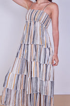 Tiered Check Maxi Dress – Effortless Summer Statement - Dresses - British D'sire