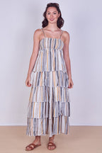 Tiered Check Maxi Dress – Effortless Summer Statement - Dresses - British D'sire