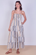 Tiered Check Maxi Dress – Effortless Summer Statement - Dresses - British D'sire