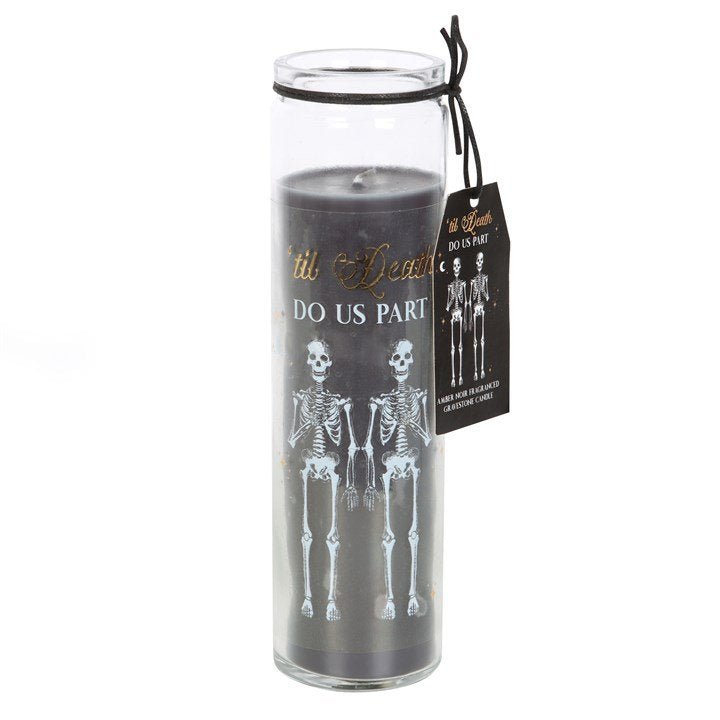 Til Death Do Us Part Amber Noir Tube Candle - British D'sire Main image