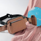 TINTAT T2016 Casual Lightweight Mini Sports Phone Waist Bag(Coffee) - British D'sire