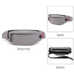 TINYAT T2003 Outdoor Sports Nylon Waterproof Mobile Phone Waist Bags(Black) - British D'sire
