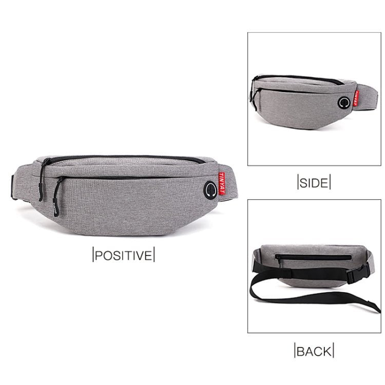 TINYAT T2003 Outdoor Sports Nylon Waterproof Mobile Phone Waist Bags(Grey) - British D'sire