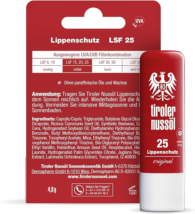 Tir Nussöl Lippenschutz SF25 4.8g - British D'sire